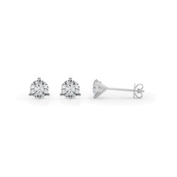 (1 CTTW) 1/2CT 4  PRONG WIRE STUD EARRING